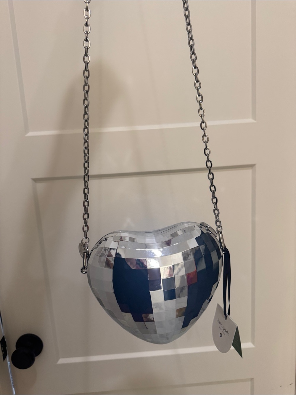 kate spade x Target Silver Heart Disco Bag - Picture 3 of 4